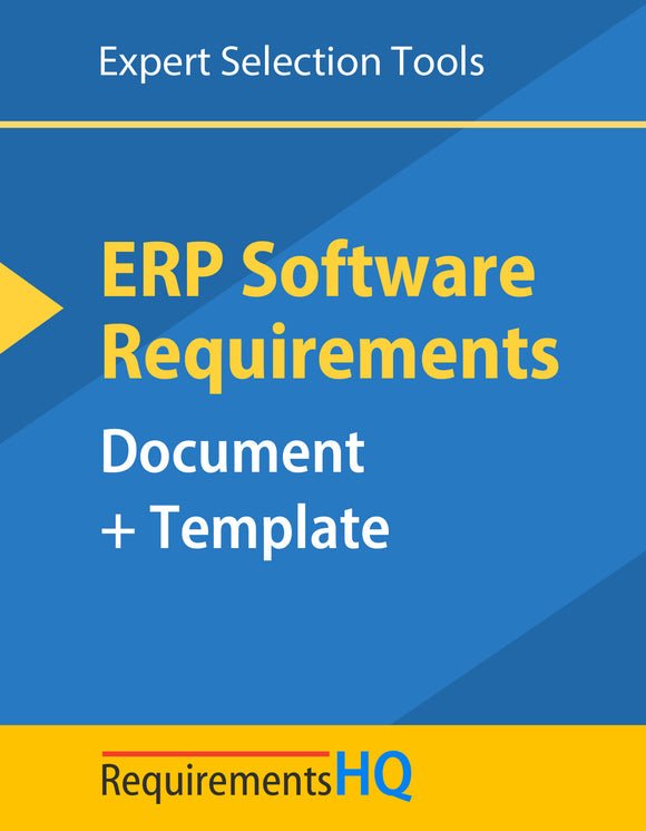 ERP System Requirements Document & Template